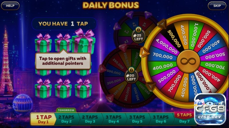 Infinity slots: Sòng bạc xã hội đình đám nhất hiện nay cf68 Quay bánh xe may mắn kiếm nhiều xu thưởng mỗi ngày