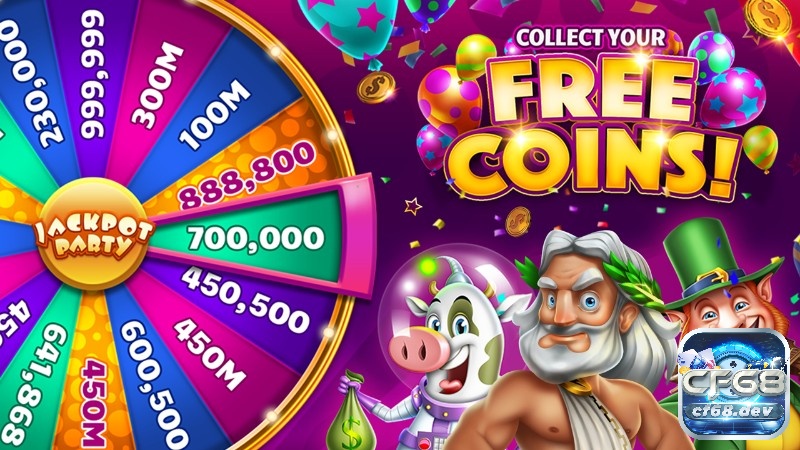 Jackpot Party Casino slots với hơn 200 game miễn phí Số coin thưởng miễn phí lên tới 6 triệu xu