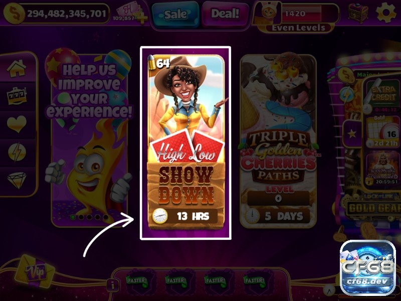 Jackpot Party Casino slots với hơn 200 game miễn phí Lên level trong cổng game để có thêm nhiều ưu đãi