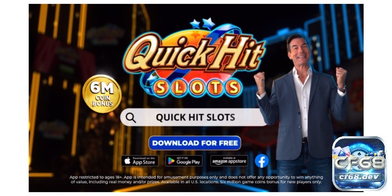 Quick Hit Casino slot games với ưu đãi 6 triệu xu free Review chi tiết cổng game Quick Hit Casino