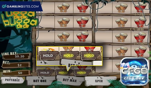 Ugga Bugga slot thời kì nguyên thủy với Jackpot x1000 Tính năng giữ cuộn độc đáo của game Ugga Bugga