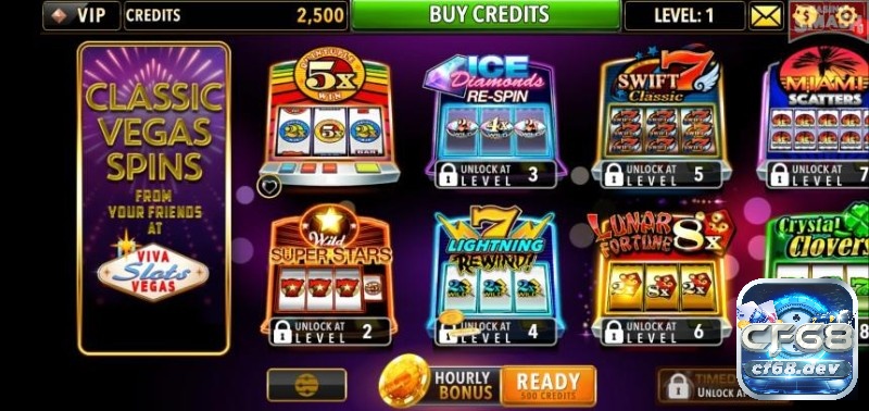 Viva Slots Vegas với kho game slot độc quyền cực khủng tại cf68 Kho game miễn phí đồ sộ