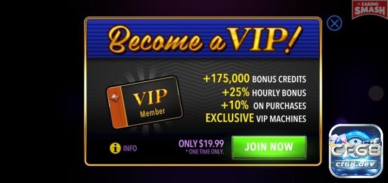 Viva Slots Vegas với kho game slot độc quyền cực khủng tại cf68 Trở thành VIP để nhận được ưu đãi riêng
