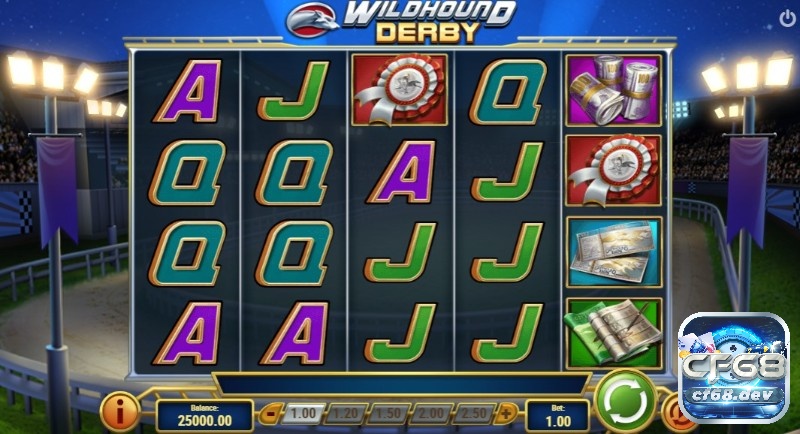 Wildhound Derby slot với tiền thắng lên đến x15000 lần Giao diện chính của Wildhound Derby slot