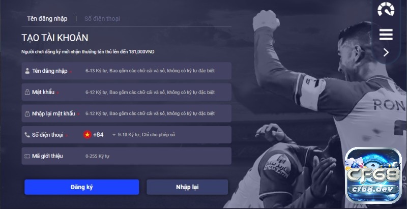 7Ball - Nhà cái đẳng cấp số 1 châu Á, trải nghiệm ngay Điền thông tin tạo tài khoản theo mẫu