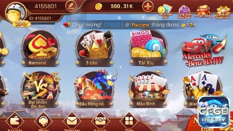 App dự đoán tài xỉu công cụ hỗ trợ chơi tài xỉu luôn thắng tại cf68 Tham gia chơi tài xỉu tại CF68