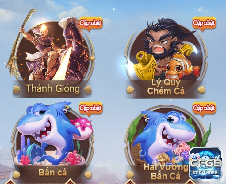 Bắn cá Online trên Web: Cách chơi, mẹo chơi cùng CF68 Hệ thống Game bắn cá vô cùng đa dạng tại CF68.DEV