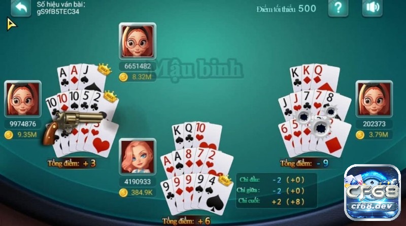 Cách chơi binh trên Cf68 - Bắt đầu với những kiến thức căn bản Cách chơi binh đạt phần thưởng cao khi áp dụng chiến thuật chơi ba phé bắn bài.