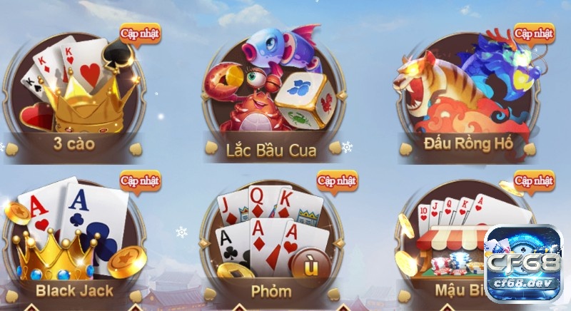 cf68. live phiên bản tiền nhiệm chính thức của cf68.dev Game bài hấp dẫn cược thủ tại cf68 .live