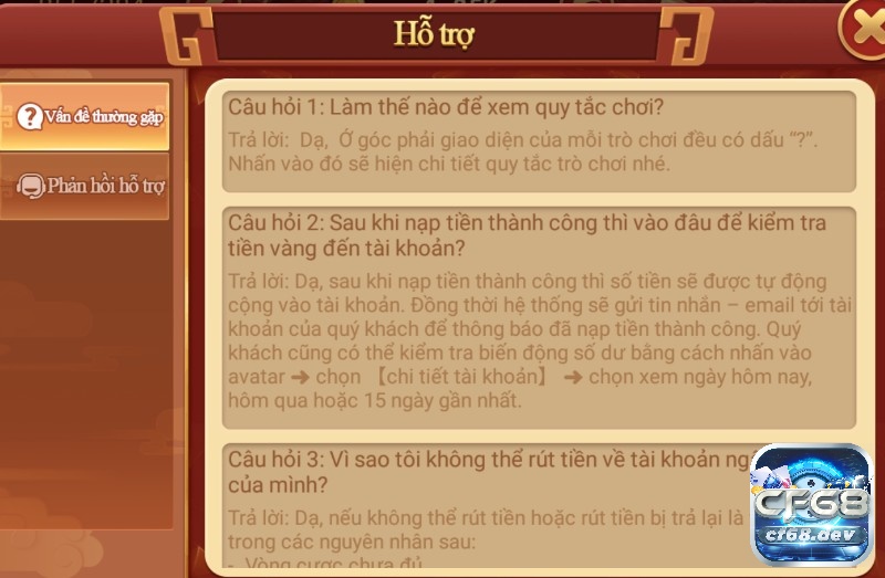 Chơi cf68 trên Web có được hay không? Cách tải cf68 chi tiết Hỗ trợ thông tin khách hàng chơi tại CF68 chi tiết