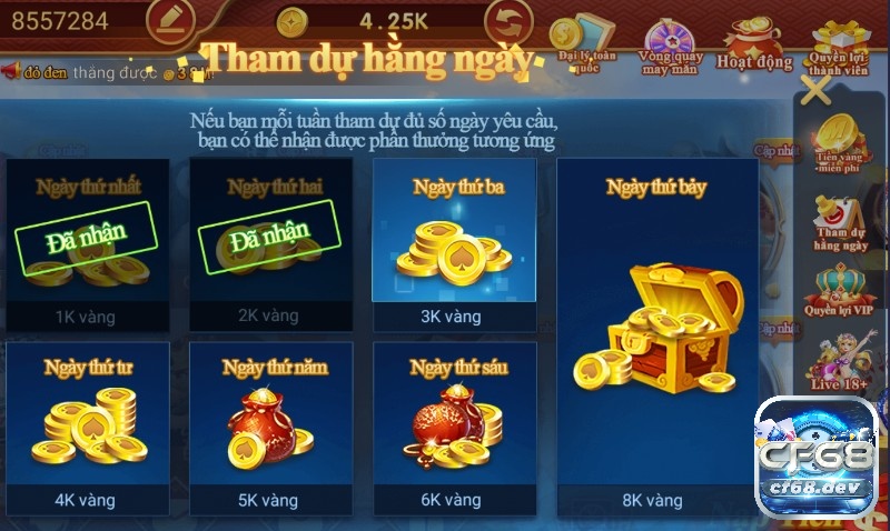 Đăng ký CF68 có những hình thức nào? Cách đăng ký ra sao? CF68.DEV luôn cập nhật những khuyến mãi cho người chơi cược