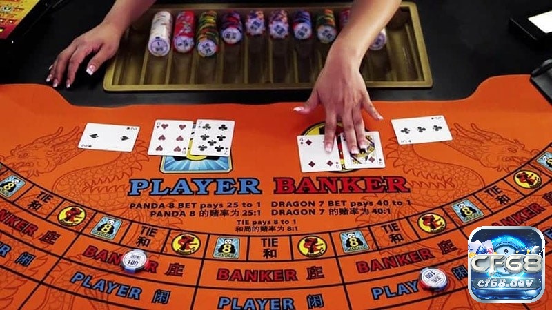 Quy luật Baccarat chuẩn được các bet thủ áp dụng nhiều nhất tại cf68 Quy luật baccarat đặt vào cửa Player