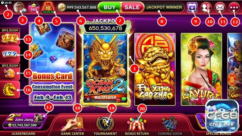 Golden HoYeah - Slot game hấp dẫn, tỷ lệ thắng cược cực cao tại cf68 Trải nghiệm sức hấp dẫn mà Golden HoYeah mang đến