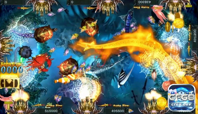 Trochoi ban ca: Review game bắn cá đầy hấp dẫn và thú vị cf68 Tận dụng mọi cơ hội bắn các thể loại cá để thu về những phần thưởng lớn nhất trong trò chơi.