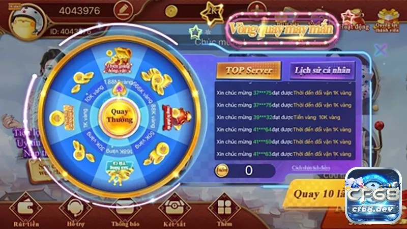 CF đăng nhập nhanh, dễ dàng nhiều hình thức hỗ trợ khác nhau tại cf68 Hệ thống khuyến mãi hấp dẫn diễn ra trên nền tảng CF68