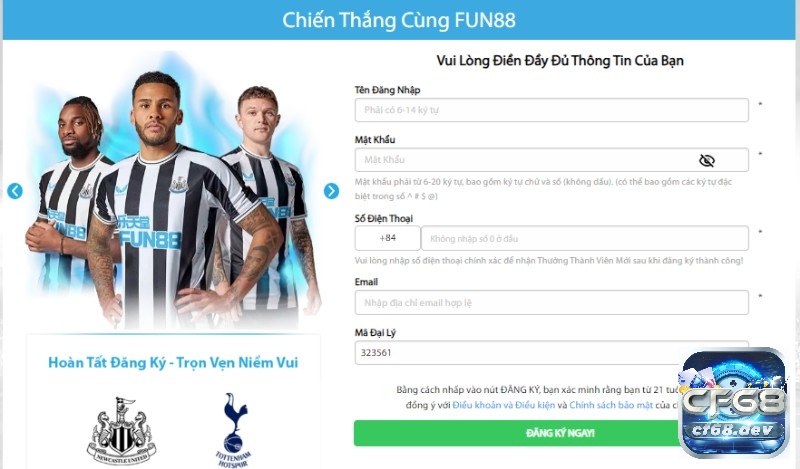 FUL88 – Sân chơi cá cược nổi tiếng hàng đàu châu Á Các bước thực hiện đăng ký tài khoản FUN88 rất đơn giản