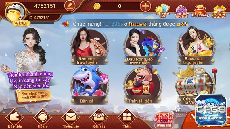 Huong dan dang ki cf68 tài khoản chi tiết, nhanh chóng Trải nghiệm kho game khủng hấp dẫn trên CF68