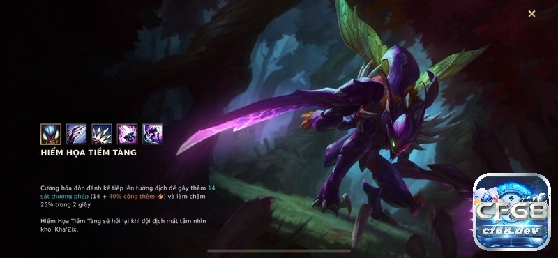 Len do khazix, bảng ngọc và cách chơi cực hay mùa 11 tốc chiến Cùng tìm hiểu về bộ kĩ năng để lựa chọn cách len do Khzix phù hợp nhất