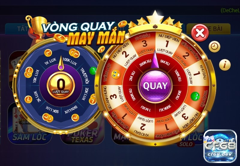 Vong quay may man CF68 có gì hấp dẫn? Điều kiện tham gia Các chương trình và điều kiện để tham gia trên vòng quay may mắn CF