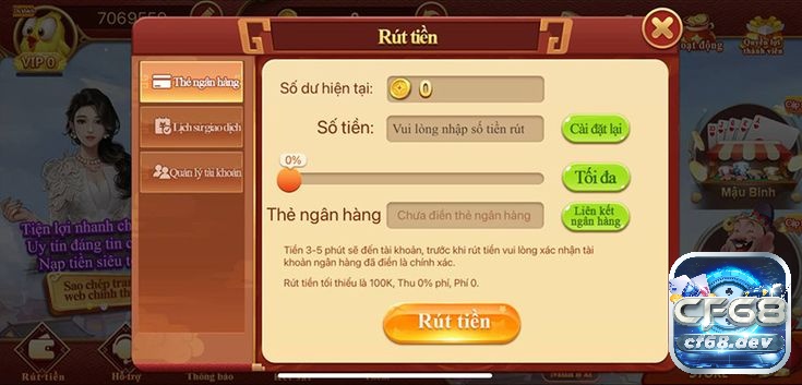 Xóc đĩa đổi thưởng tại CF68 - Cổng game uy tín trên thị trường Đổi thưởng và rút tiền nhanh chóng