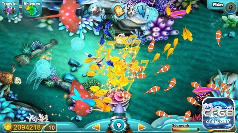 Bắn cá CF68 - Cổng game chất lượng nhất trên thị trường Những chú cá nhỏ cũng đem về lượng tiền thưởng ổn định và chắc chắn