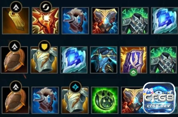 Bang ngoc cho Blitzcrank chuẩn nhất Tốc Chiến mùa 11 Bang ngoc cho Blitzcrank, Một số cách lên đồ cho Blitzcrank trong trận đấu