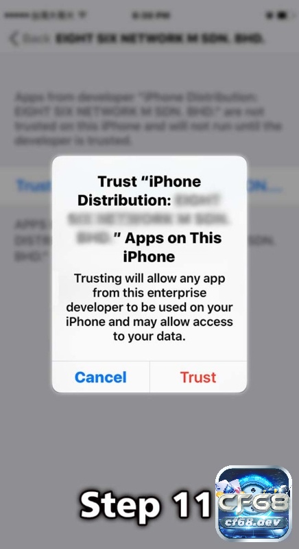 Tải 3king về điện thoại và tham gia giải trí đỉnh cao Nhấn Trust để xác nhận ứng dụng trên thiết bị