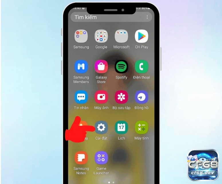 Tải 3king về điện thoại và tham gia giải trí đỉnh cao Vào mục cài đặt để cấp quyền cài đặt app không có nguồn gốc