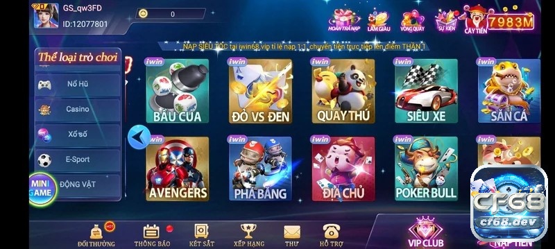 Tải iWin về máy tính mới nhất, trải nghiệm nền tải giải trí hấp dẫn Các tính năng hấp dẫn trên iWin chinh phục người chơi - Tải iwin về máy tính mới nhất