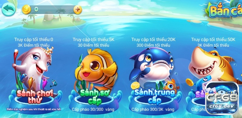 Bắn cá Club Online tại CF68.DEV - Sân chơi bắn cá trực tuyến Đa dạng sảnh chơi bắn cá Club Online ở CF68