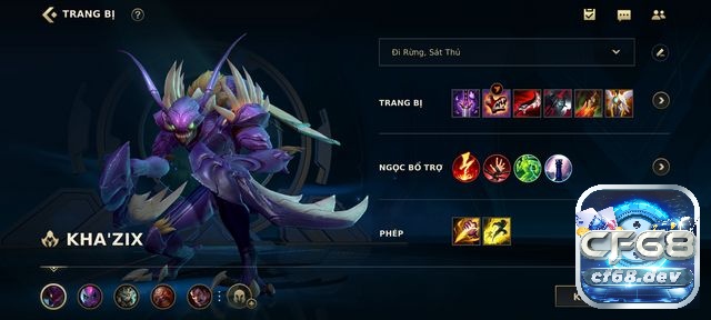 Bang ngoc Kha'zix Toc Chien, trang bị cực mạnh mùa 11 Xây dựng trang bị và bang ngoc kha'zix toc chien hợp lí để tận dụng tối đa sức mạnh