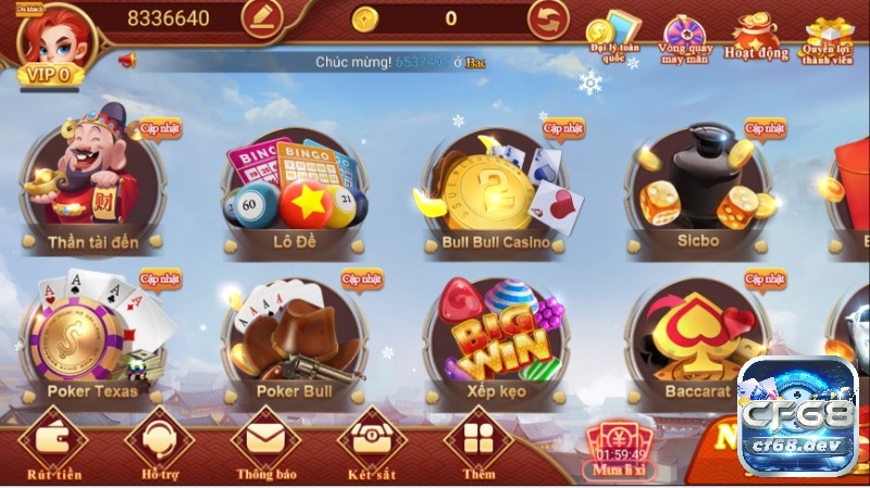 CF68 .DEV | CF68 CLUB - Nhà cái cá cược trực tuyến uy tín Đa dạng thể loại, sản phẩm cược cho cược thủ lựa chọn ở CF68 .DEV
