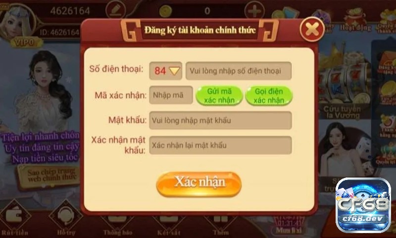 CF68 tặng 688K: Chi tiết điều kiện, thể lệ, cách tham gia Khuyến mãi CF68 tặng 688k dành tặng cho tất cả thành viên