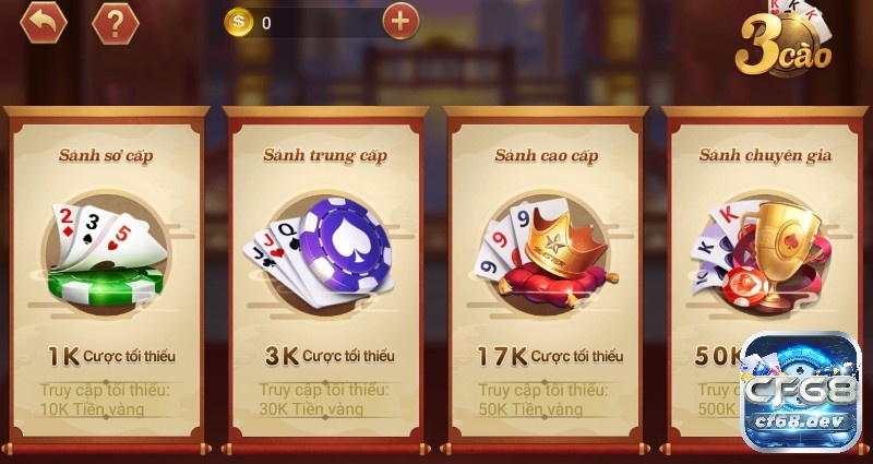 Choi gam danh bai tại CF68.DEV - Cổng Game Casino uy tín 3 cào là một trong những tựa game đánh bài được yêu thích ở CF68