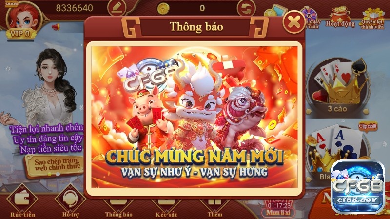 Choi gam danh bai tại CF68.DEV - Cổng Game Casino uy tín Nhiều chương trình khuyến mãi theo dòng sự kiện thực tại CF68