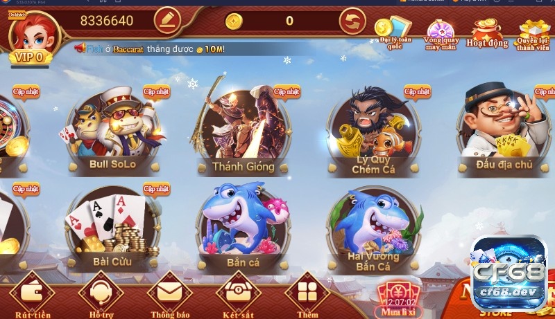Phát lộc CF68 - Game CF68 với nhiều chương trình khuyến mãi CF68 là nhà cái cược với nhiều thể loại cá cược hấp dẫn