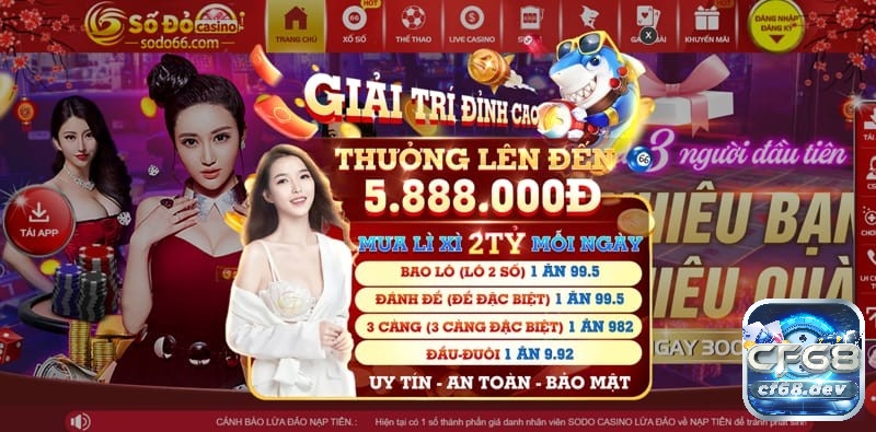 Số đỏ 66 com - Thiên đường cá cược hàng đầu tại Châu Á Những điểm nổi bật vượt trội của nhà cái số đỏ 66 com mang đến