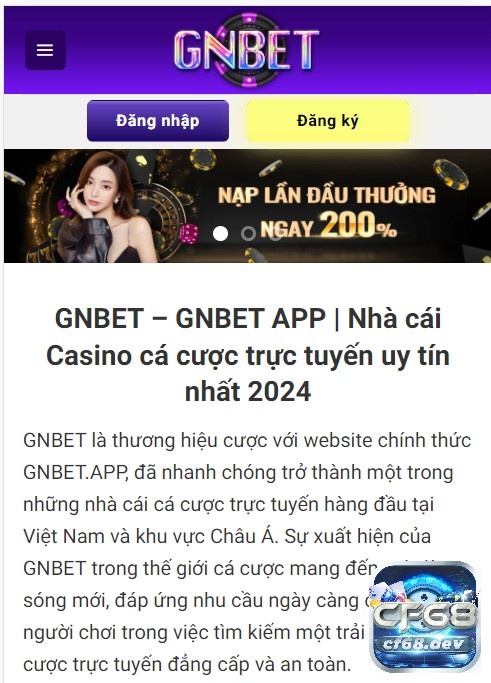 Tài xỉu Online 10nhacai uy tín nhất thị trường cược hiện nay GNBET.APP thương hiệu cược uy tín trong làng giải trí hiện nay