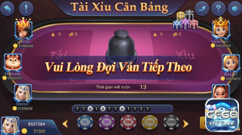 Tài xỉu Online đăng ký bet tai CF68 - Nhà cái cá cược uy tín nhất Không có sự phân hoá sảnh khi chơi tài xỉu Online đăng ký bet ở CF68