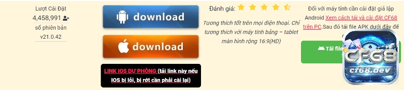 Tat ca Game ban ca tại CF68 có ưu điểm gì thu hút cược thủ? Đa dạng hệ điều hành khi tham gia tat ca game ban ca tại CF68
