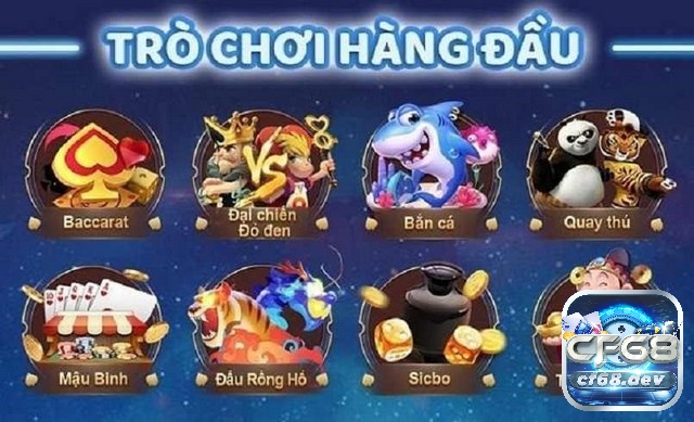 Cac game danh bai CF68 hấp dẫn, cá cược kiếm tiền khủng Cac game danh bai có những đặc điểm nổi bật gì?