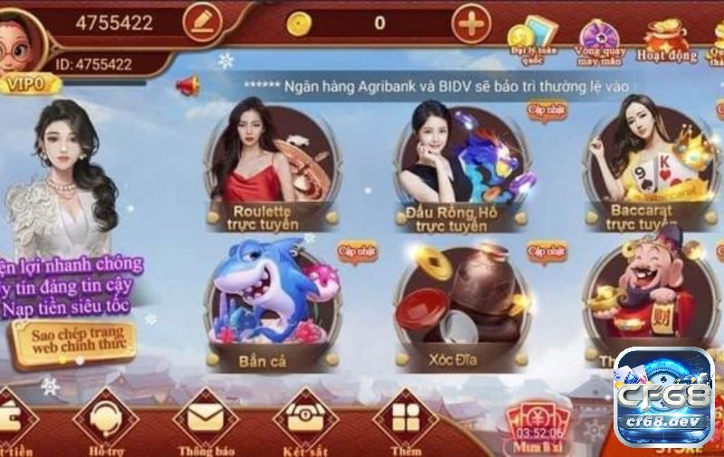 Cac game danh bai CF68 hấp dẫn, cá cược kiếm tiền khủng Cách tham gia cac game danh bai CF68 như thế nào?