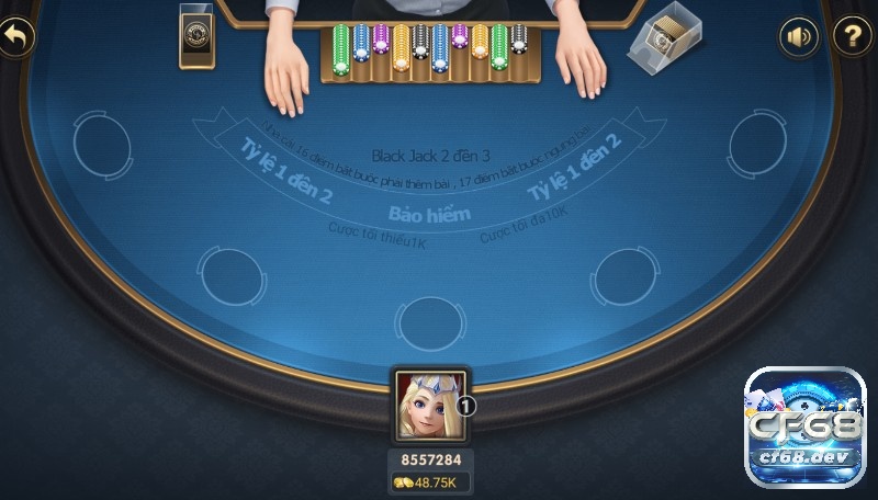 Cách tính điểm xì dách tại CF68 - Casino uy tín nhất hiện nay Bàn chơi xì dách thực tế tại CF68