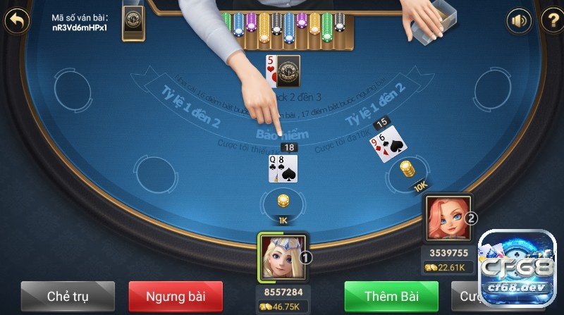 Cách tính điểm xì dách tại CF68 - Casino uy tín nhất hiện nay Nhà cái đang áp dụng cách tính điểm xì dách để xét bài