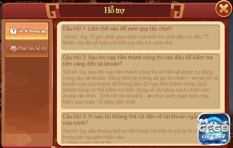 Cách tính điểm xì dách tại CF68 - Casino uy tín nhất hiện nay Các vấn đề về hỗ trợ luôn được CF68 chăm chút cho cược chơi
