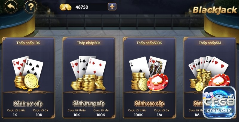 Cách tính điểm xì dách tại CF68 - Casino uy tín nhất hiện nay Tham gia xì dách tại CF68 đa dạng sảnh cho cược thủ
