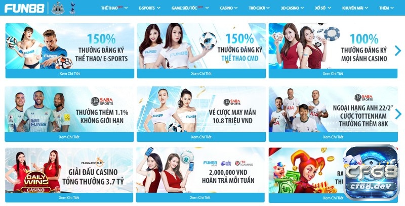 Fun88 vin – Địa chỉ cá cược uy tín anh em không thể bỏ qua Nhiều chương trình khuyến mãi đang chờ đón bạn