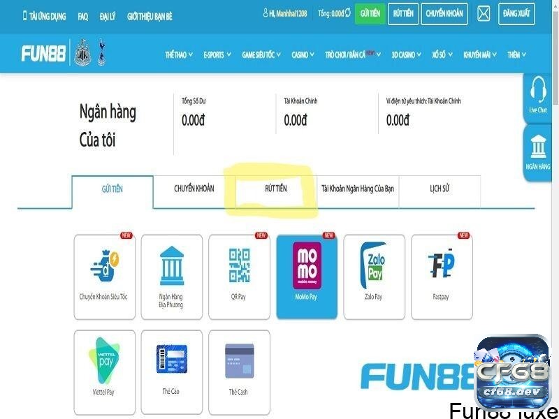 Fun88 vin – Địa chỉ cá cược uy tín anh em không thể bỏ qua Các hình thức thanh toán tại Fun88