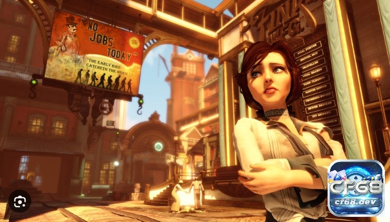 Game BioShock Infinite: Phiêu lưu thành phố trên không Nhiệm vụ trong tựa Game BioShock Infinite là hộ tống cô gái về nhà an toàn