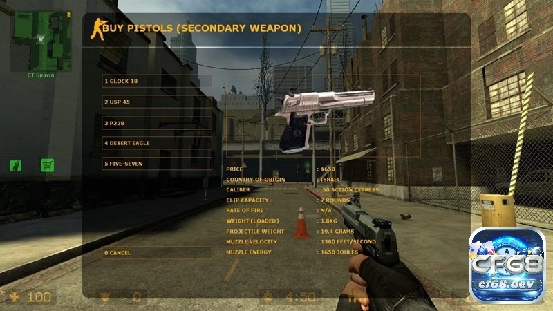 Game Counter Strike 1.6: Game bắn súng đối kháng hấp dẫn Các vũ khí trong Counter Strike 1.6 được chia thành nhiều nhóm khác nhau